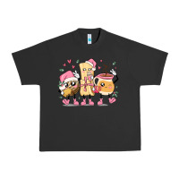 Pigment Black mexican christmas pan dulce cartoon characters Urban Heavy Tee - MaliasSmallBusiness
