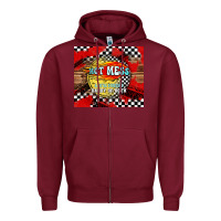 Burgundy hot mess daddy of both Zipper Hoodie - TumblerDesignByShophia