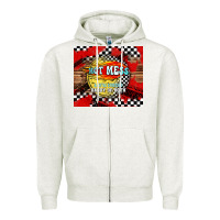 Oatmeal Heather hot mess daddy of both Zipper Hoodie - TumblerDesignByShophia