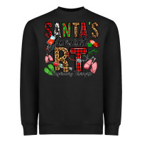 Black santa's favorite rt respiratory therapist Heavyweight Sweatshirt - Jasminsmagicworld