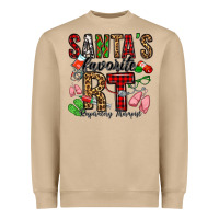 Mushroom santa's favorite rt respiratory therapist Heavyweight Sweatshirt - Jasminsmagicworld