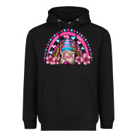 Black valentine's day rainbow gnome olivia Heavyweight Hoodie - OliviaCreatesArt