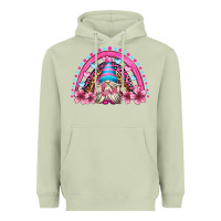 Matcha valentine's day rainbow gnome olivia Heavyweight Hoodie - OliviaCreatesArt