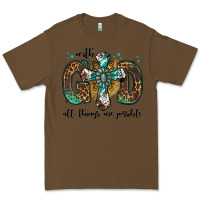 Cacao with god all things are possible gemstone cross Premium Tee - Jasminsmagicworld