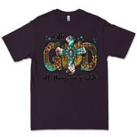 Plum with god all things are possible gemstone cross Premium Tee - Jasminsmagicworld