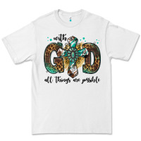 White with god all things are possible gemstone cross Premium Tee - Jasminsmagicworld