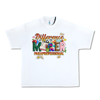 White difference maker paraprofessional Urban Heavy Tee - JahusDesignShop