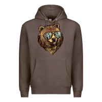 Coffee Papa Bear Premium Hoodie - HowdyJamesFarm