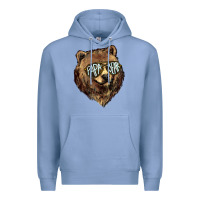 Colony Blue Papa Bear Premium Hoodie - HowdyJamesFarm