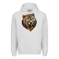 Dove Grey Papa Bear Premium Hoodie - HowdyJamesFarm