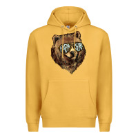 Mustard Papa Bear Premium Hoodie - HowdyJamesFarm