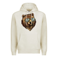 Oatmeal Heather Papa Bear Premium Hoodie - HowdyJamesFarm