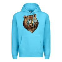 Ocean Blue Papa Bear Premium Hoodie - HowdyJamesFarm