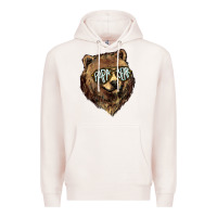 Pale Pink Papa Bear Premium Hoodie - HowdyJamesFarm