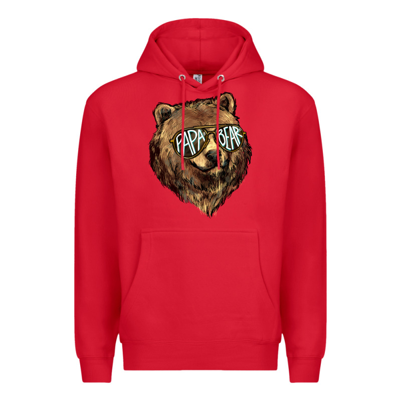 Papa Bear Premium Hoodie by HowdyJamesFarm | Teevron