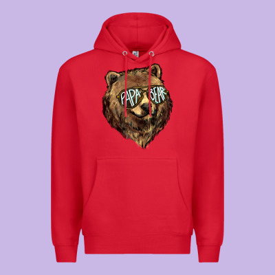 Papa Bear Premium Hoodie Designed By Howdyjamesfarm