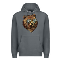 Rock Papa Bear Premium Hoodie - HowdyJamesFarm