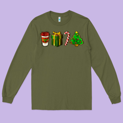 Christmas Items Long Sleeve Tee Designed By Lillyallendesigns