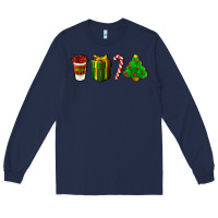 Navy christmas items Long Sleeve Tee - LillyAllenDesigns