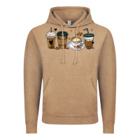 Vintage Coffee coffee latte coffee cups Vintage Hoodie - MaliasSmallBusiness
