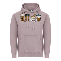Coffee Latte Coffee Cups Vintage Hoodie | Teevron