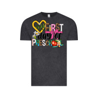 Vintage Black my first day of preschool Vintage Tee - NancyCooperArtShop