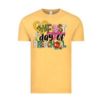 Vintage Mustard my first day of preschool Vintage Tee - NancyCooperArtShop
