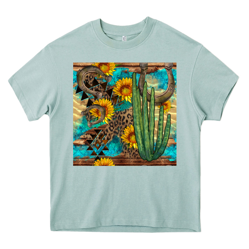 Horseshoe And Cactus Heavy Core Tee by BundleAndBundleShop | Teevron