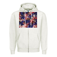 American Flag Sparkly  Tumbler Zipper Hoodie | Teevron