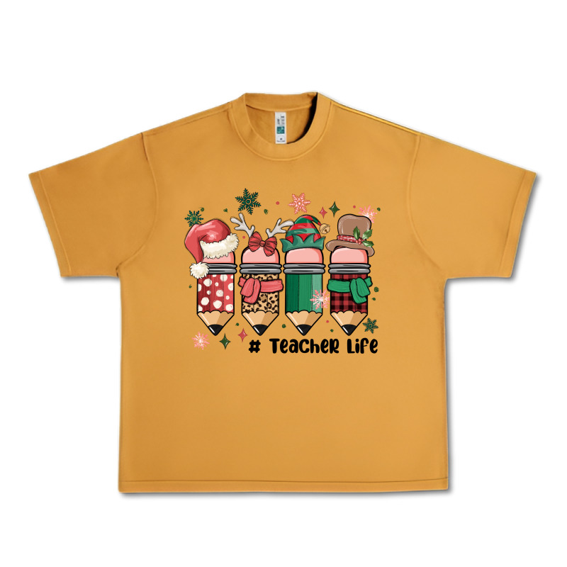 Teacher Christmas Urban Heavy Tee by MaliasSmallBusiness | Teevron