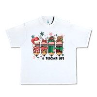 White teacher christmas Urban Heavy Tee - MaliasSmallBusiness