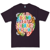 Plum going to therapy is cool Premium Tee - NancyCooperArtShop