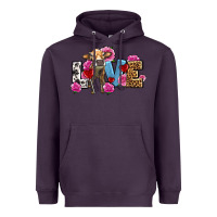 Plum love with cow olivia Heavyweight Hoodie - OliviaCreatesArt