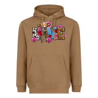 Toasted Coconut love with cow olivia Heavyweight Hoodie - OliviaCreatesArt