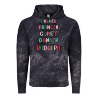 Cloud Black dasher dancer prancer vixer comet cupid donner bli Vintage Hoodie - MaliasSmallBusiness