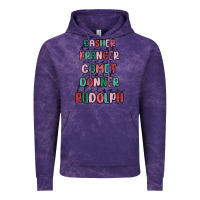 Cloud Purple dasher dancer prancer vixer comet cupid donner bli Vintage Hoodie - MaliasSmallBusiness