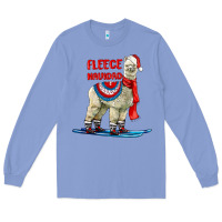 Colony Blue Fleece Navidad Alpaca Long Sleeve Tee - LillyAllenDesigns