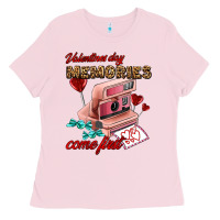 Bubblegum Pink valentines day memories come first Ladies Tee - AdoDesignShop