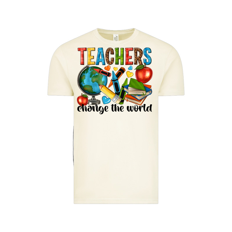 Teachers Change The World Vintage Tee by NancyCooperArtShop | Teevron
