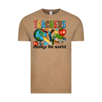 Vintage Coffee teachers change the world Vintage Tee - NancyCooperArtShop