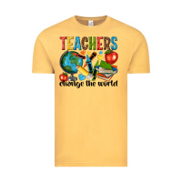 Vintage Mustard teachers change the world Vintage Tee - NancyCooperArtShop