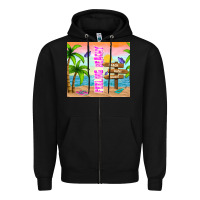 Black feeling beachy Zipper Hoodie - TumblerDesignByShophia