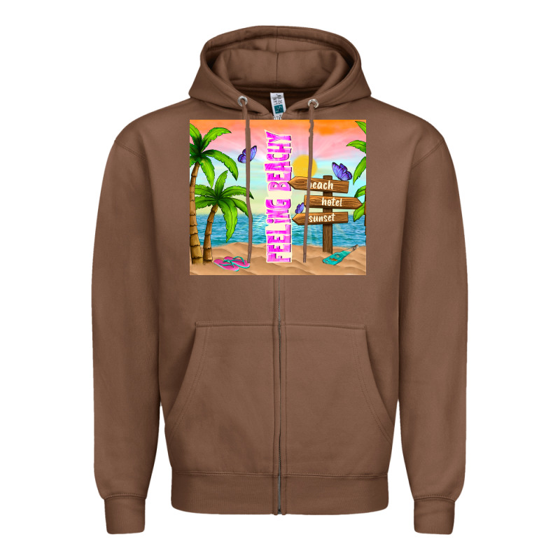 Feeling Beachy Zipper Hoodie by TumblerDesignByShophia | Teevron