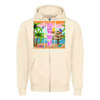 Sandshell feeling beachy Zipper Hoodie - TumblerDesignByShophia