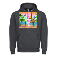 Smoke feeling beachy Zipper Hoodie - TumblerDesignByShophia