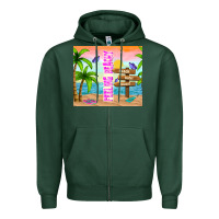 Sports Green feeling beachy Zipper Hoodie - TumblerDesignByShophia