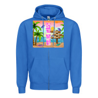 True Royal feeling beachy Zipper Hoodie - TumblerDesignByShophia