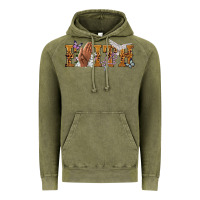 Vintage Olive faith with praying hands Vintage Hoodie - NancyCooperArtShop