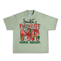 Oil Green santa favorite medical assistant Urban Heavy Tee - MaliasSmallBusiness