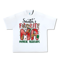 White santa favorite medical assistant Urban Heavy Tee - MaliasSmallBusiness
